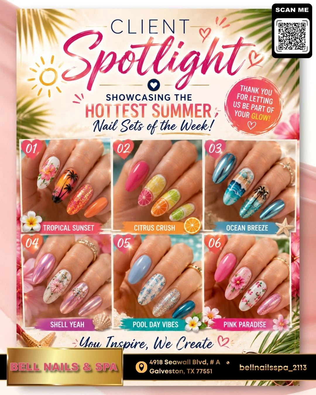 Bell Nails & Spa Galveston, TX 77551